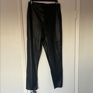 Old Navy Black Faux Leather Skinny Pants